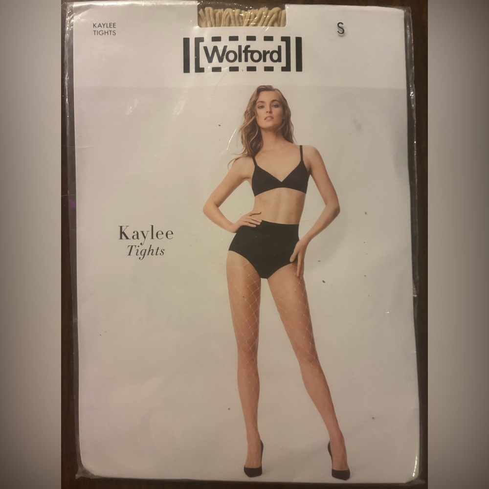 Wolford Elegant toasted almond Fishnet Tights